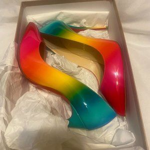 Rainbow Christian Louboutin shoes size 38/ us8
